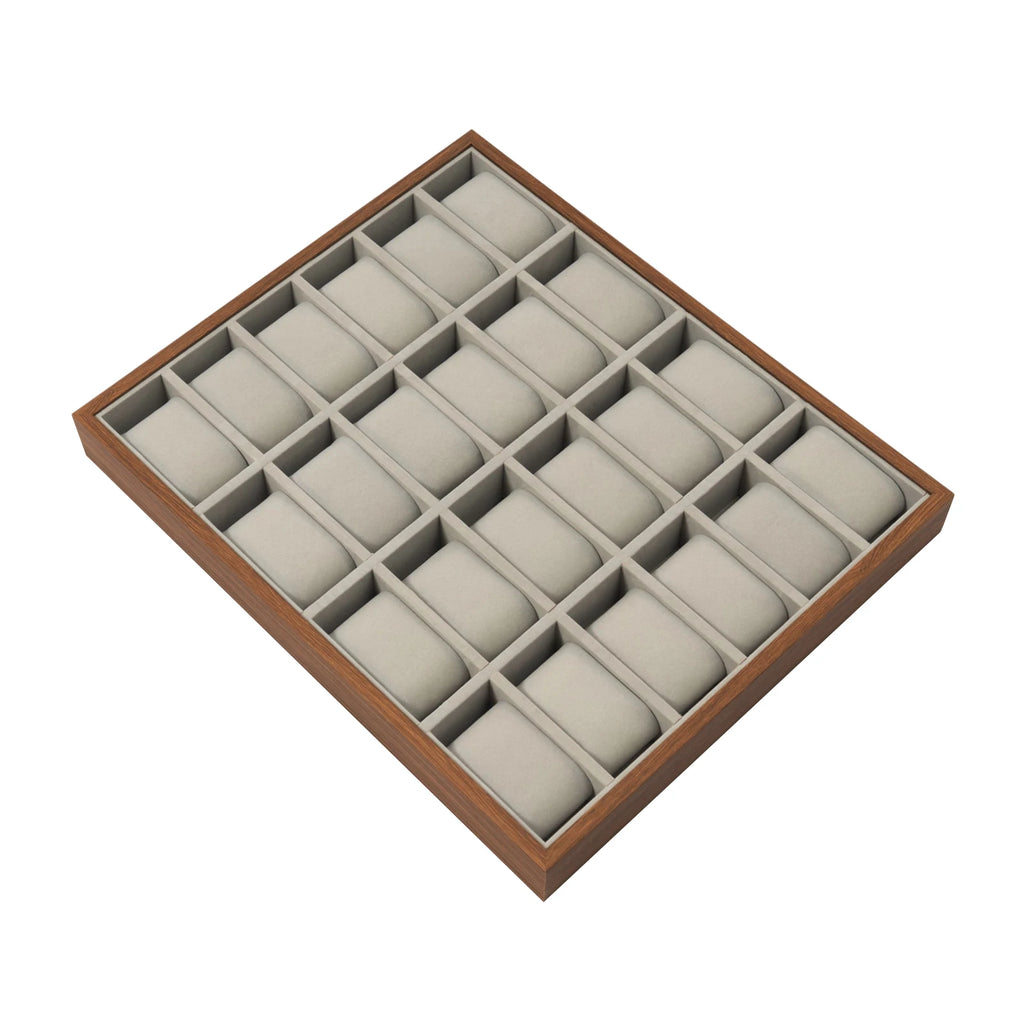24 Slot Watch Box Watch Organizer Display Case Watch Collector Box with Removable Pillows for Watch Bracelet Cufflink - EverythingWhatYouWant