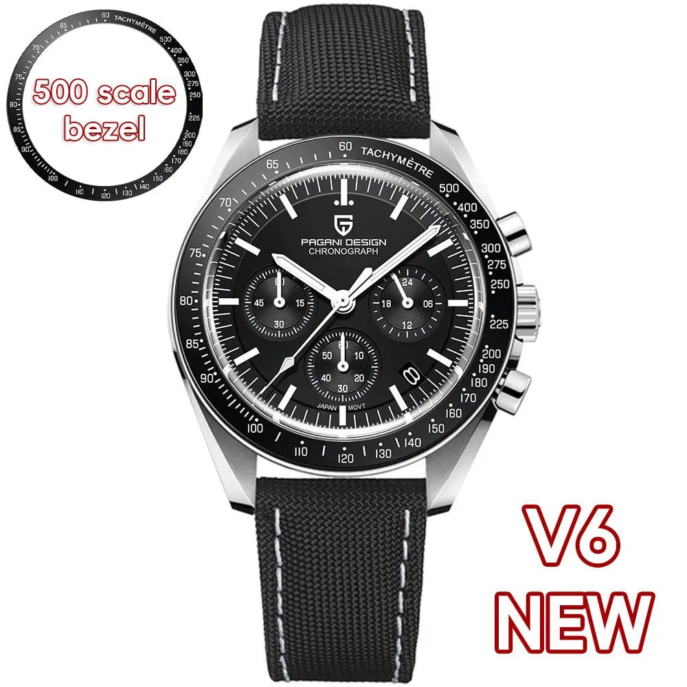 PAGANI DESIGN PD1701 Tribute to CK2998 Moon Watch Retro Quartz Watch For Men AR Sapphire crystal Sport Chronograph Man 2026 New - EverythingWhatYouWant
