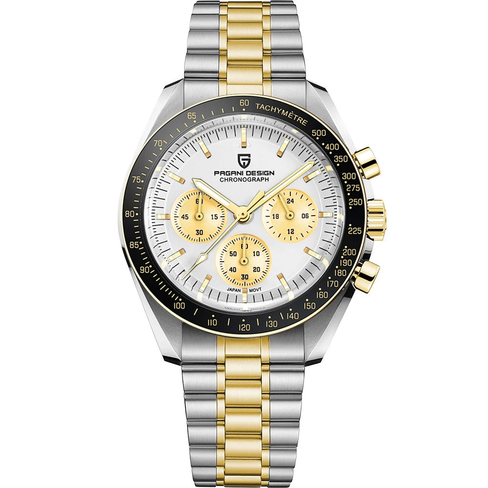 PAGANI DESIGN PD1701 Tribute to CK2998 Moon Watch Retro Quartz Watch For Men AR Sapphire crystal Sport Chronograph Man 2026 New - EverythingWhatYouWant