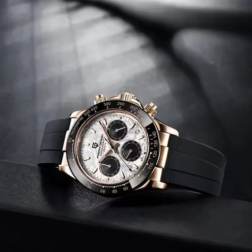 40mm New V2 PAGANI DESIGN Classic fashion Men Quartz Watches Sapphire Retro Chronograph Stainless Steel Waterproof Watch for Men - EverythingWhatYouWant