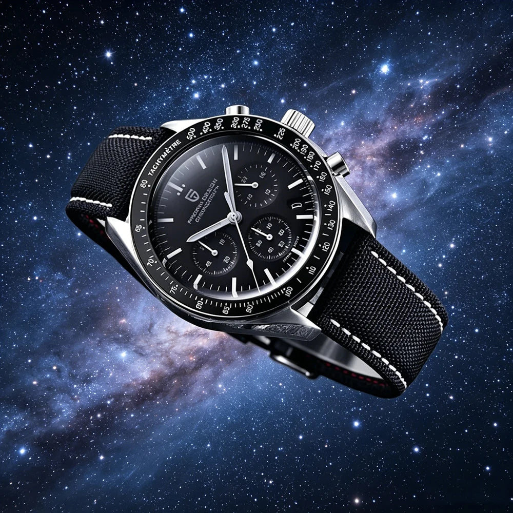 2026 New PAGANI DESIGN V6 Moon Men's Watcher Chronograph Quartz Watch Men Luxury AR Sapphire Ceramic Bezel Waterproof Luminous - EverythingWhatYouWant