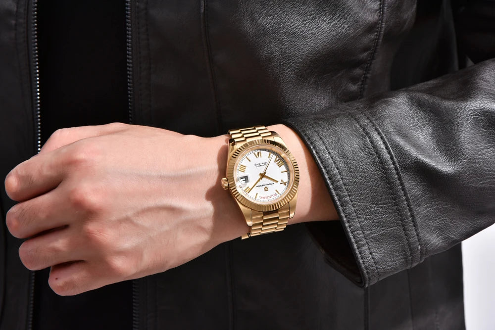 PAGANI DESIGN New Week Calendar Type Man watch ST16 Movt Waterproof Mechanical Watch 316L All Steel Luxury Luminous Men watch - EverythingWhatYouWant
