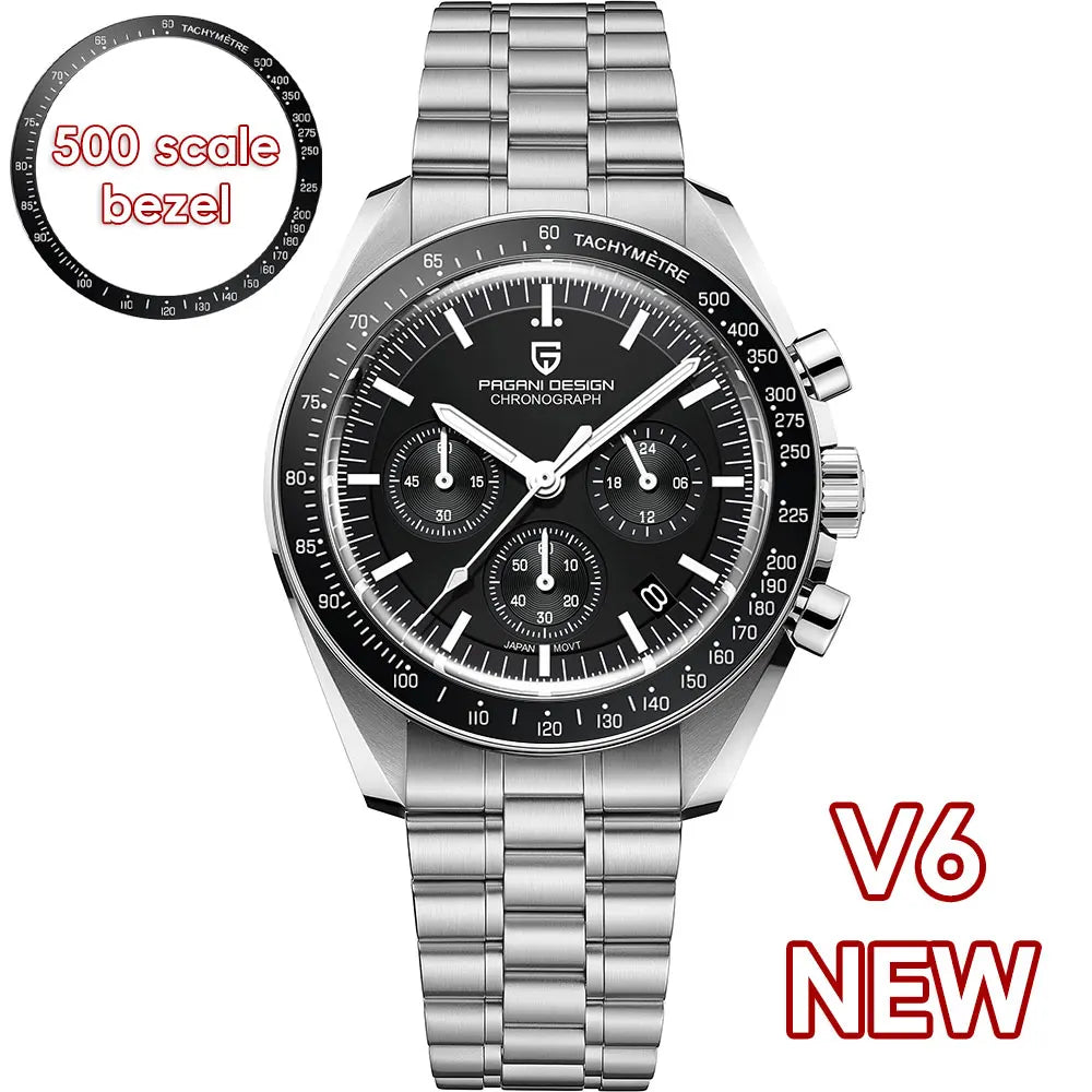 PAGANI DESIGN PD1701 Tribute to CK2998 Moon Watch Retro Quartz Watch For Men AR Sapphire crystal Sport Chronograph Man 2026 New - EverythingWhatYouWant