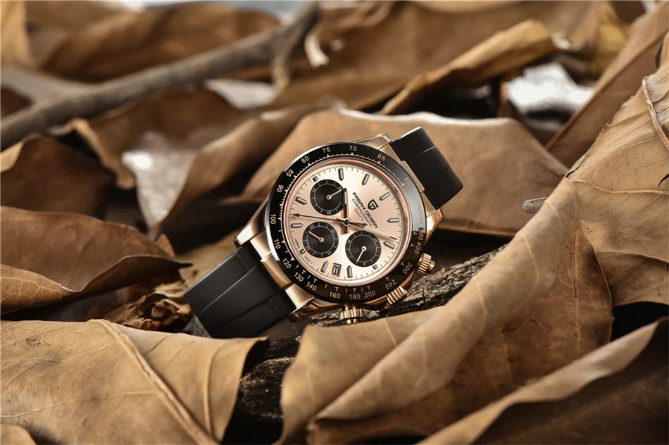 40mm New V2 PAGANI DESIGN Classic fashion Men Quartz Watches Sapphire Retro Chronograph Stainless Steel Waterproof Watch for Men - EverythingWhatYouWant