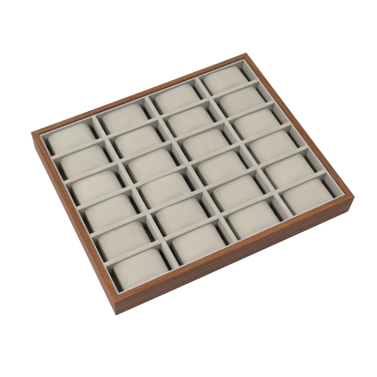 24 Slot Watch Box Watch Organizer Display Case Watch Collector Box with Removable Pillows for Watch Bracelet Cufflink - EverythingWhatYouWant