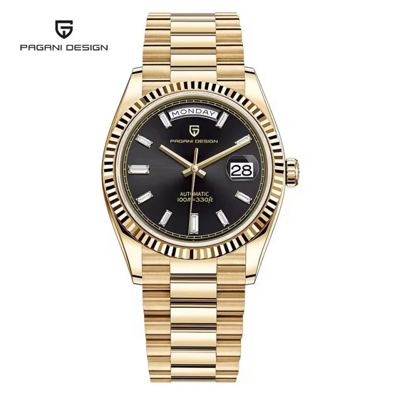 PAGANI DESIGN New Week Calendar Type Man watch ST16 Movt Waterproof Mechanical Watch 316L All Steel Luxury Luminous Men watch - EverythingWhatYouWant