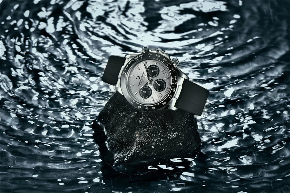 40mm New V2 PAGANI DESIGN Classic fashion Men Quartz Watches Sapphire Retro Chronograph Stainless Steel Waterproof Watch for Men - EverythingWhatYouWant
