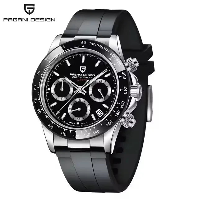 40mm New V2 PAGANI DESIGN Classic fashion Men Quartz Watches Sapphire Retro Chronograph Stainless Steel Waterproof Watch for Men - EverythingWhatYouWant