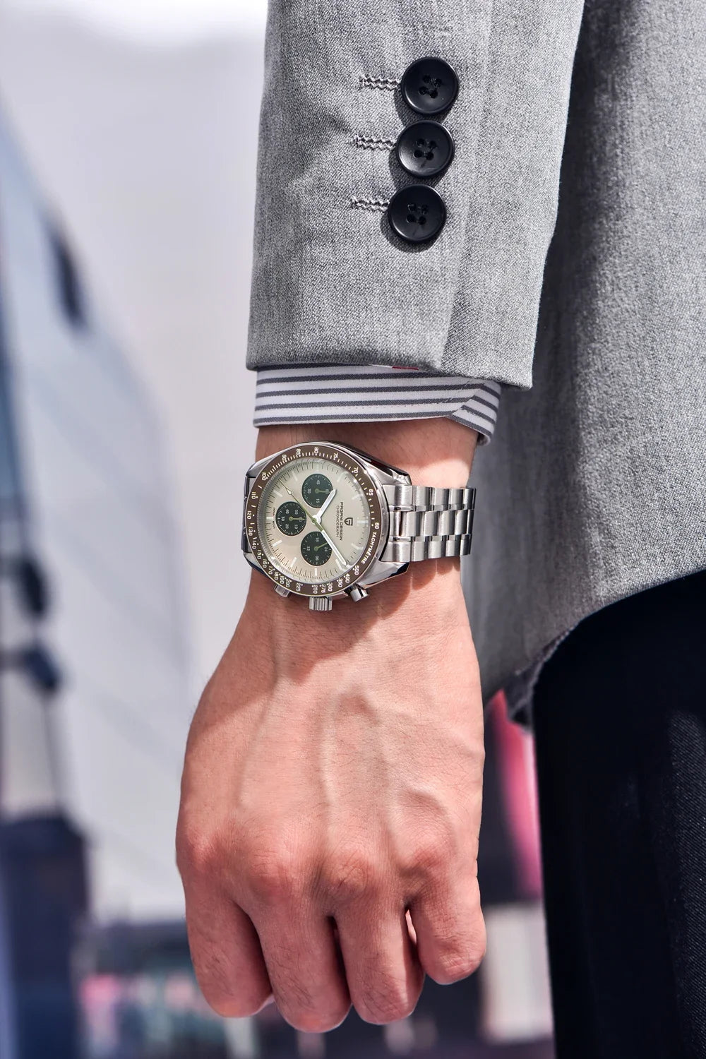 2026 New PAGANI DESIGN V6 Moon Men's Watcher Chronograph Quartz Watch Men Luxury AR Sapphire Ceramic Bezel Waterproof Luminous - EverythingWhatYouWant