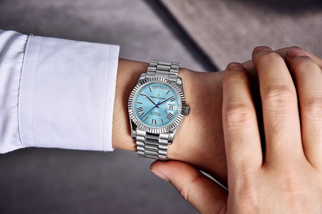 PAGANI DESIGN New Week Calendar Type Man watch ST16 Movt Waterproof Mechanical Watch 316L All Steel Luxury Luminous Men watch - EverythingWhatYouWant