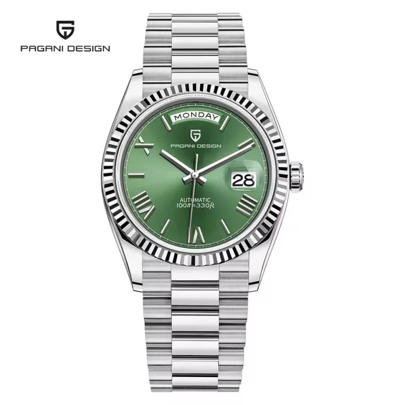 PAGANI DESIGN New Week Calendar Type Man watch ST16 Movt Waterproof Mechanical Watch 316L All Steel Luxury Luminous Men watch - EverythingWhatYouWant