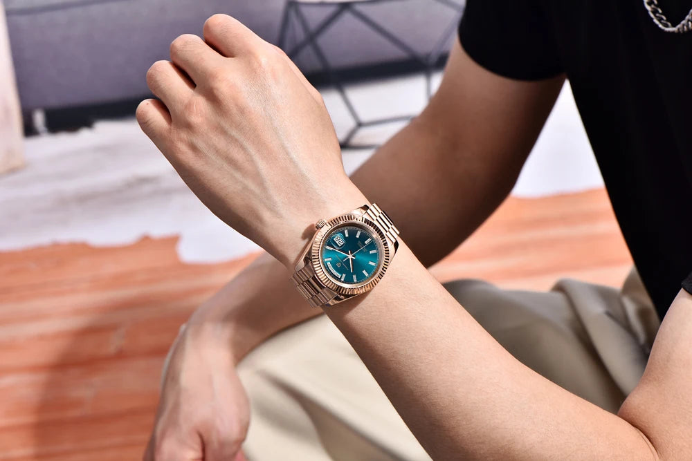 PAGANI DESIGN New Week Calendar Type Man watch ST16 Movt Waterproof Mechanical Watch 316L All Steel Luxury Luminous Men watch - EverythingWhatYouWant