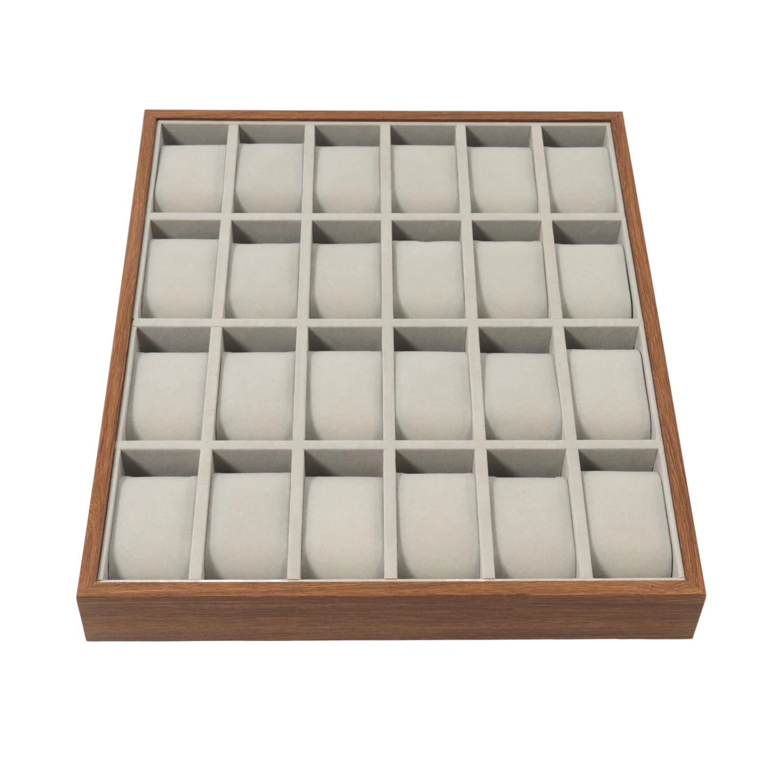 24 Slot Watch Box Watch Organizer Display Case Watch Collector Box with Removable Pillows for Watch Bracelet Cufflink - EverythingWhatYouWant