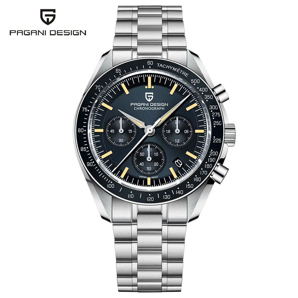 PAGANI DESIGN PD1701 Tribute to CK2998 Moon Watch Retro Quartz Watch For Men AR Sapphire crystal Sport Chronograph Man 2026 New - EverythingWhatYouWant