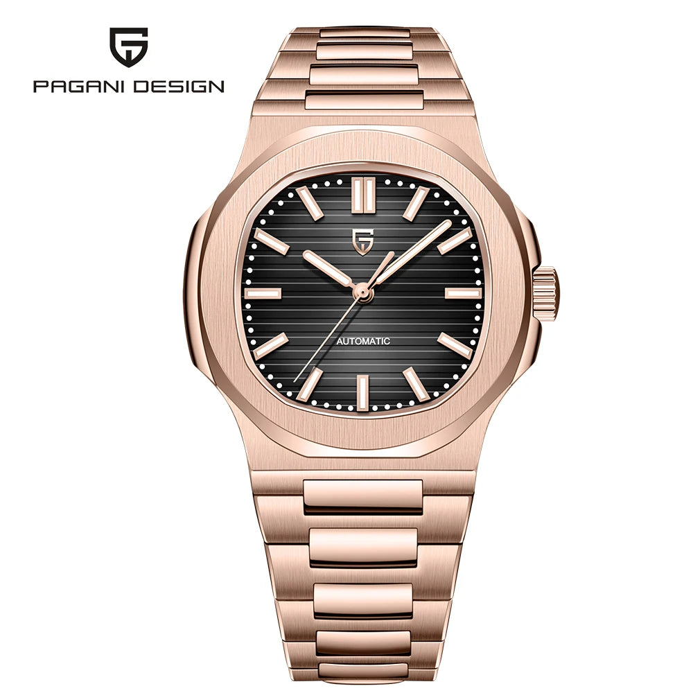 PAGANI DESIGN Top Luxury Automatic Watch For Men Mechanical Watches Men Sports Waterproof Sapphire Stainless Steel Reloj Hombre - EverythingWhatYouWant