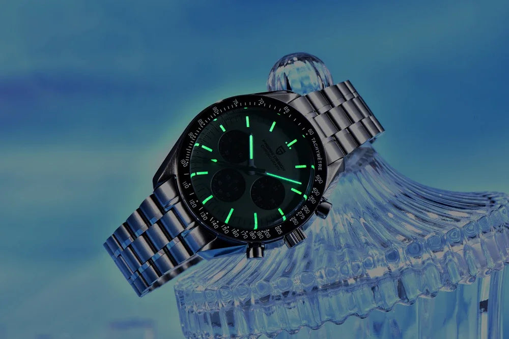 2026 New PAGANI DESIGN V6 Moon Men's Watcher Chronograph Quartz Watch Men Luxury AR Sapphire Ceramic Bezel Waterproof Luminous - EverythingWhatYouWant