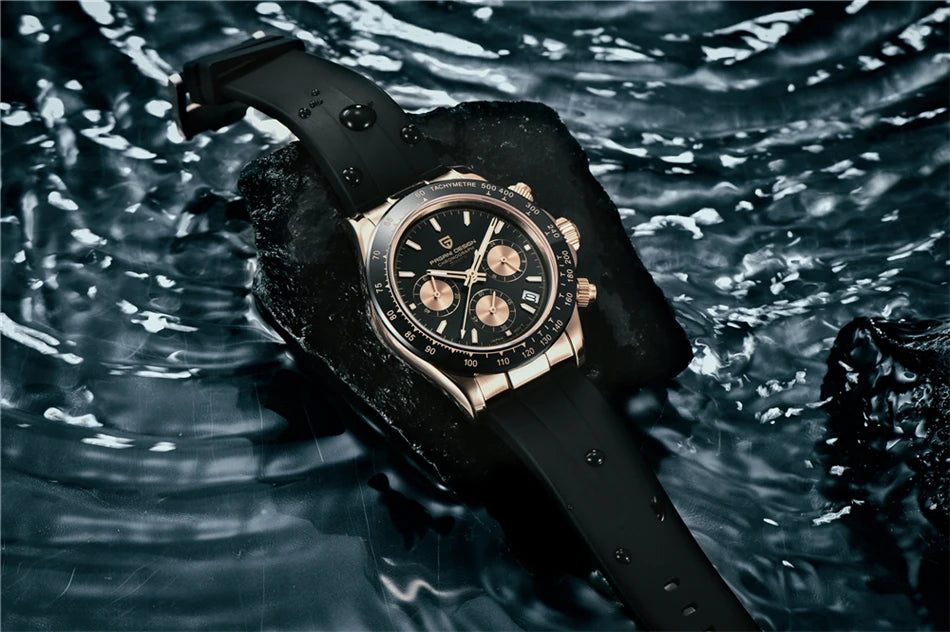 40mm New V2 PAGANI DESIGN Classic fashion Men Quartz Watches Sapphire Retro Chronograph Stainless Steel Waterproof Watch for Men - EverythingWhatYouWant
