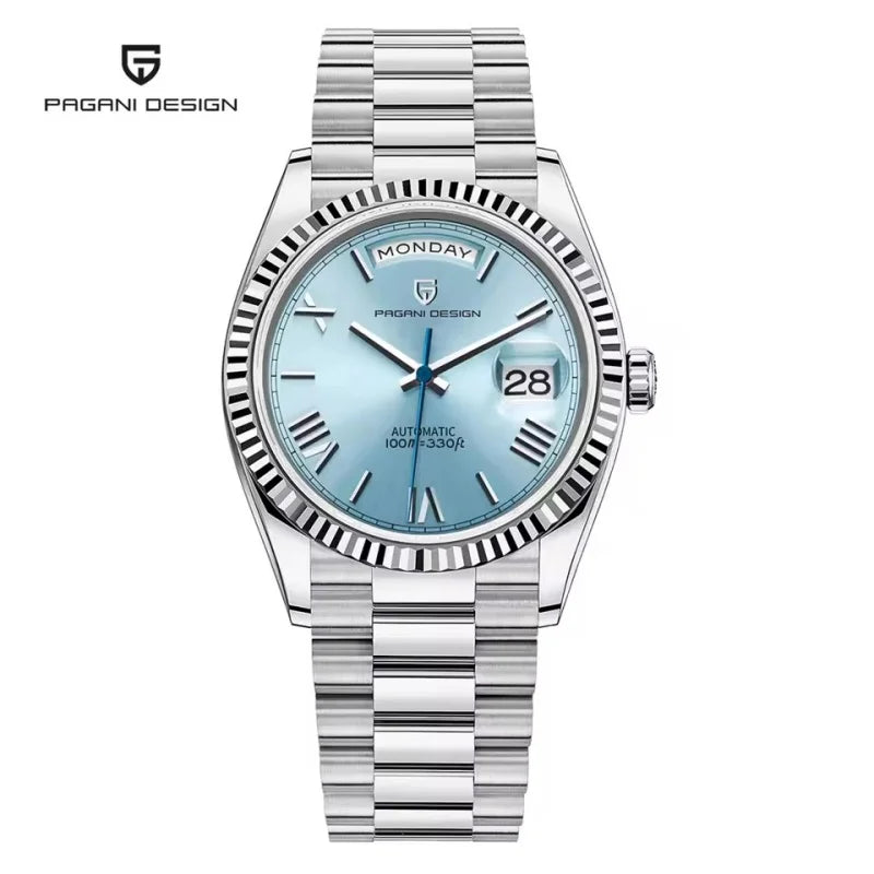 PAGANI DESIGN New Week Calendar Type Man watch ST16 Movt Waterproof Mechanical Watch 316L All Steel Luxury Luminous Men watch - EverythingWhatYouWant