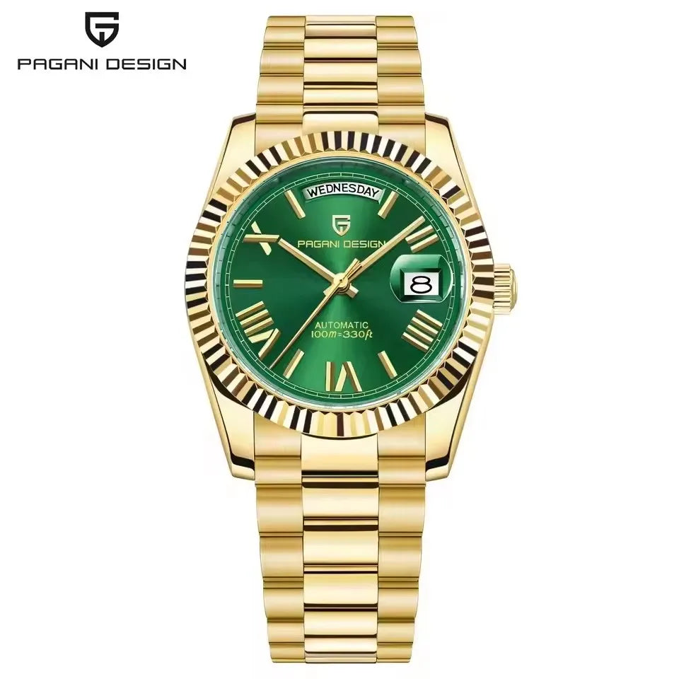 PAGANI DESIGN New Week Calendar Type Man watch ST16 Movt Waterproof Mechanical Watch 316L All Steel Luxury Luminous Men watch - EverythingWhatYouWant