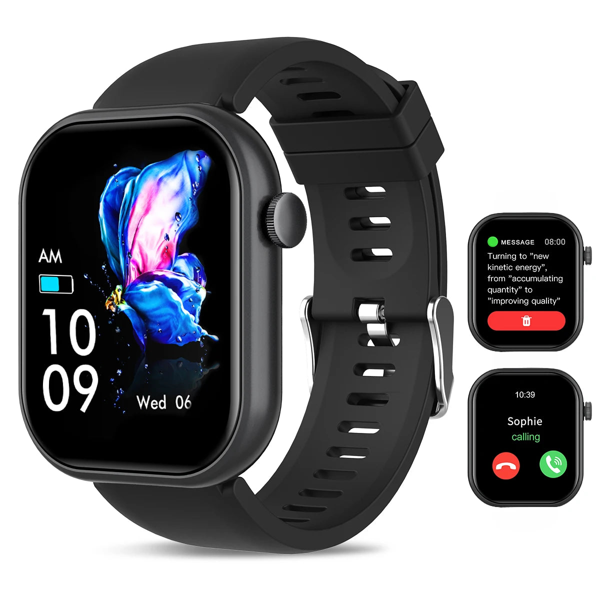 HOT Smartwatch full touch screen, answer and make calls, message reminders, custom watch face wallpaper and other functions - EverythingWhatYouWant