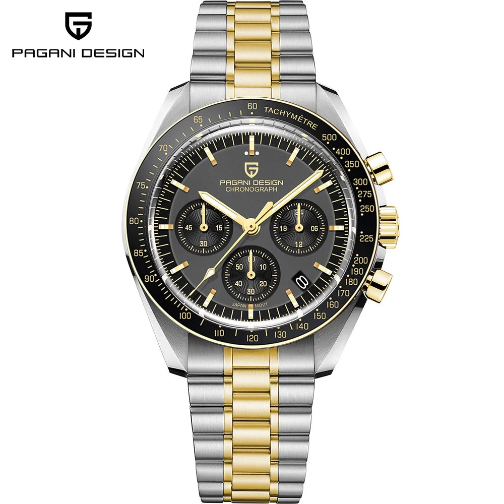 PAGANI DESIGN PD1701 Tribute to CK2998 Moon Watch Retro Quartz Watch For Men AR Sapphire crystal Sport Chronograph Man 2026 New - EverythingWhatYouWant
