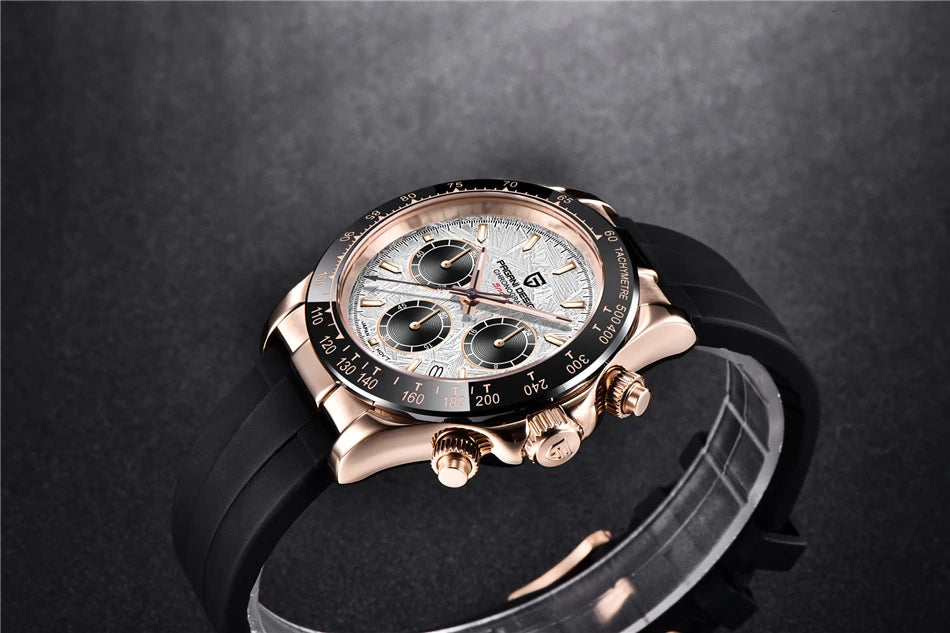 40mm New V2 PAGANI DESIGN Classic fashion Men Quartz Watches Sapphire Retro Chronograph Stainless Steel Waterproof Watch for Men - EverythingWhatYouWant