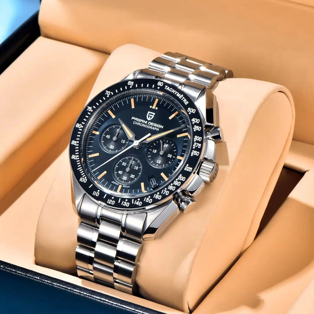 PAGANI DESIGN PD1701 Tribute to CK2998 Moon Watch Retro Quartz Watch For Men AR Sapphire crystal Sport Chronograph Man 2026 New - EverythingWhatYouWant