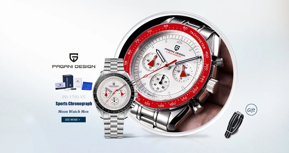 PAGANI DESIGN Top Luxury Automatic Watch For Men Mechanical Watches Men Sports Waterproof Sapphire Stainless Steel Reloj Hombre - EverythingWhatYouWant