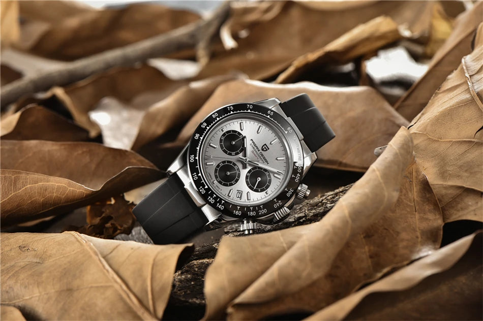 40mm New V2 PAGANI DESIGN Classic fashion Men Quartz Watches Sapphire Retro Chronograph Stainless Steel Waterproof Watch for Men - EverythingWhatYouWant