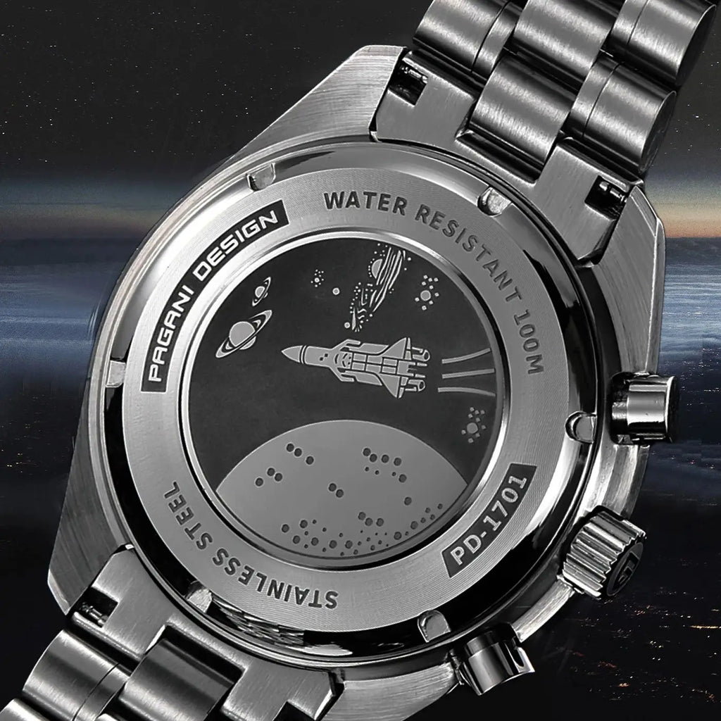 PAGANI DESIGN PD1701 Tribute to CK2998 Moon Watch Retro Quartz Watch For Men AR Sapphire crystal Sport Chronograph Man 2026 New - EverythingWhatYouWant