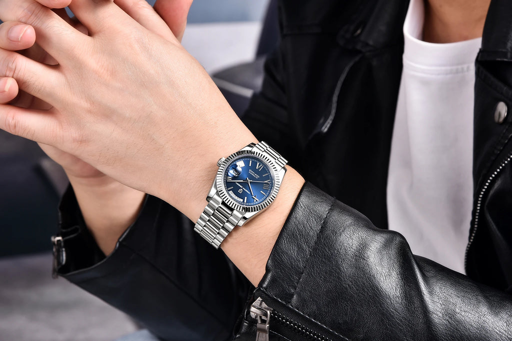 PAGANI DESIGN New Week Calendar Type Man watch ST16 Movt Waterproof Mechanical Watch 316L All Steel Luxury Luminous Men watch - EverythingWhatYouWant