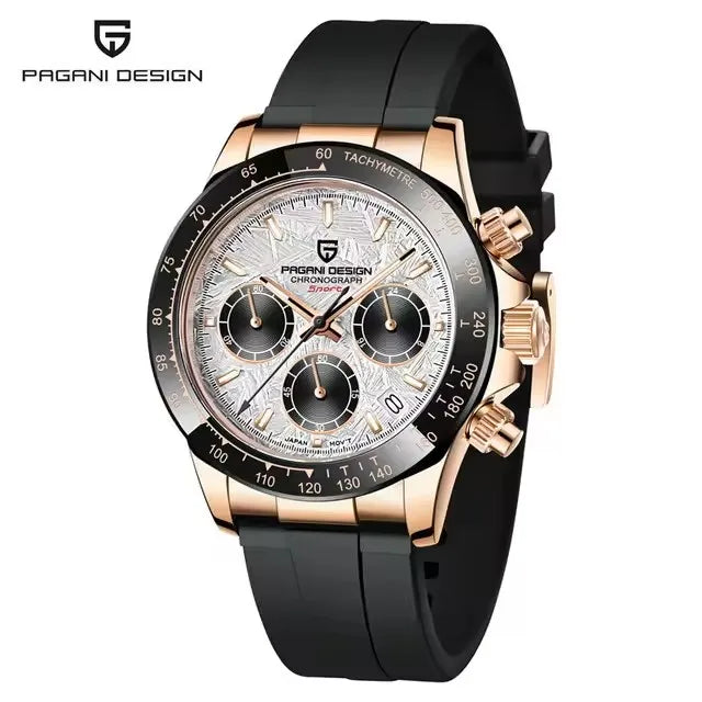 40mm New V2 PAGANI DESIGN Classic fashion Men Quartz Watches Sapphire Retro Chronograph Stainless Steel Waterproof Watch for Men - EverythingWhatYouWant