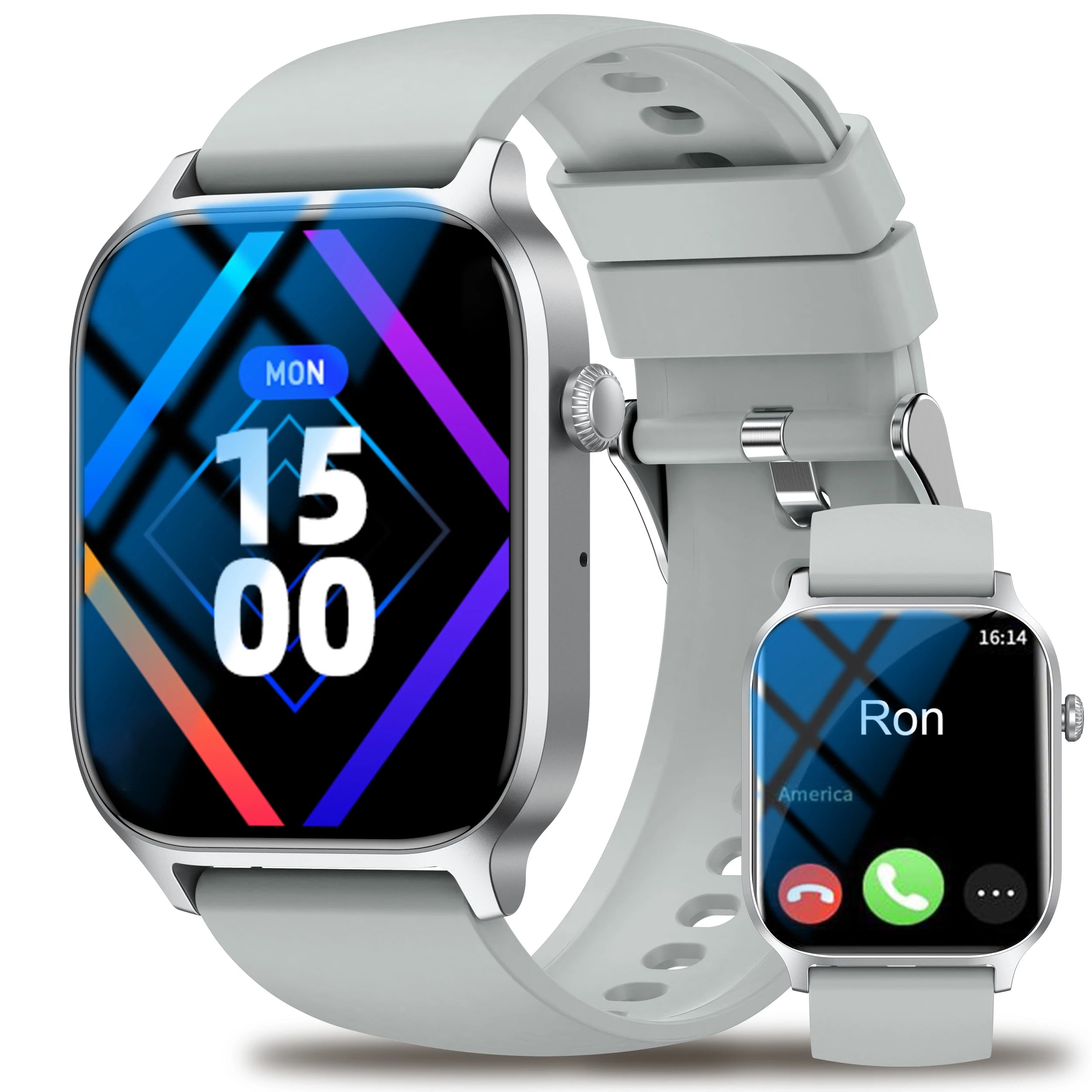 HOT Smartwatch full touch screen, answer and make calls, message reminders, custom watch face wallpaper and other functions - EverythingWhatYouWant