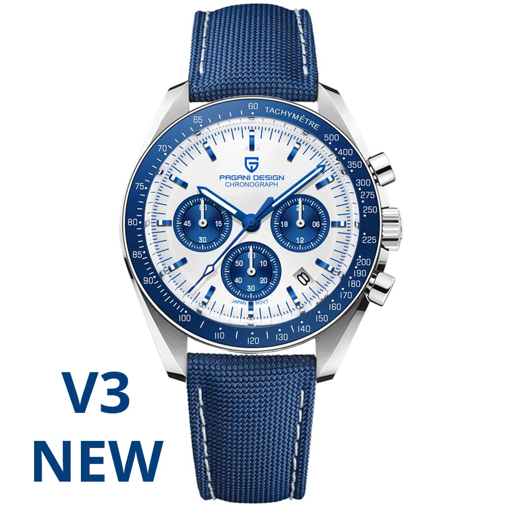 PAGANI DESIGN PD1701 Tribute to CK2998 Moon Watch Retro Quartz Watch For Men AR Sapphire crystal Sport Chronograph Man 2026 New - EverythingWhatYouWant