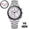 2026 New PAGANI DESIGN V6 Moon Men's Watcher Chronograph Quartz Watch Men Luxury AR Sapphire Ceramic Bezel Waterproof Luminous - EverythingWhatYouWant