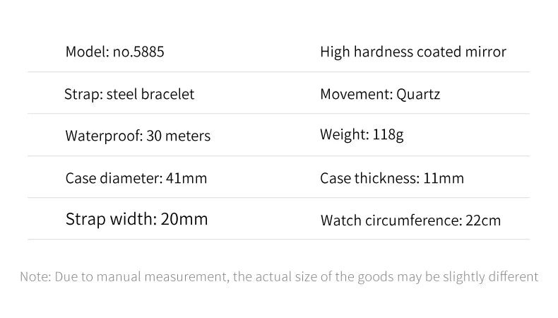 OLEVS 5885 Man Watch Original Brand Waterproof Quartz Watch Stainless Steel Strap Automatic Date Mens Gifts Watches For Man - EverythingWhatYouWant