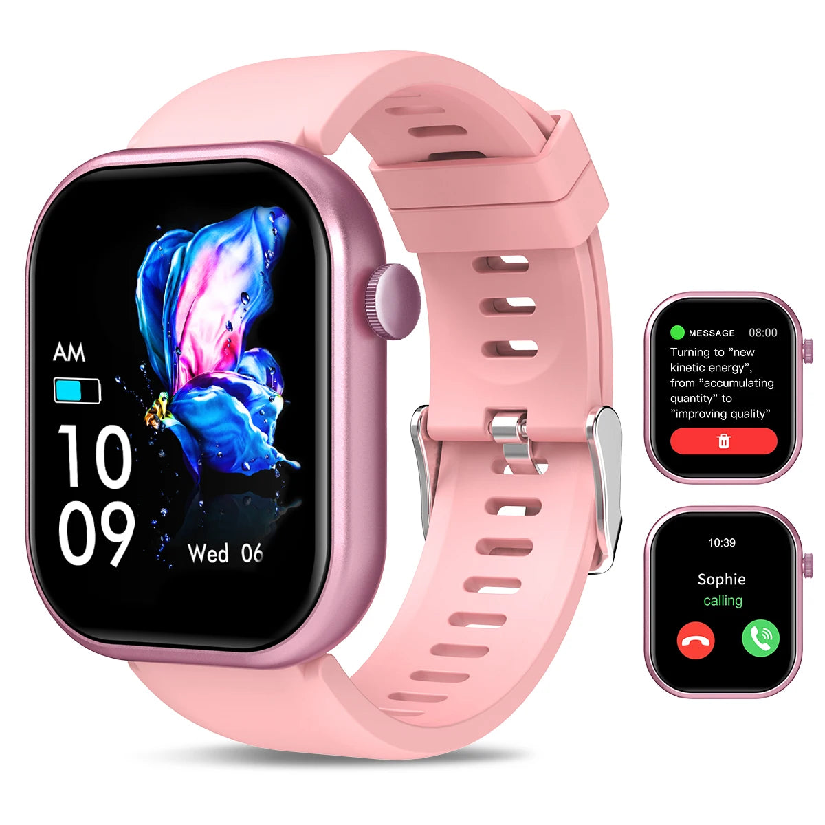 HOT Smartwatch full touch screen, answer and make calls, message reminders, custom watch face wallpaper and other functions - EverythingWhatYouWant