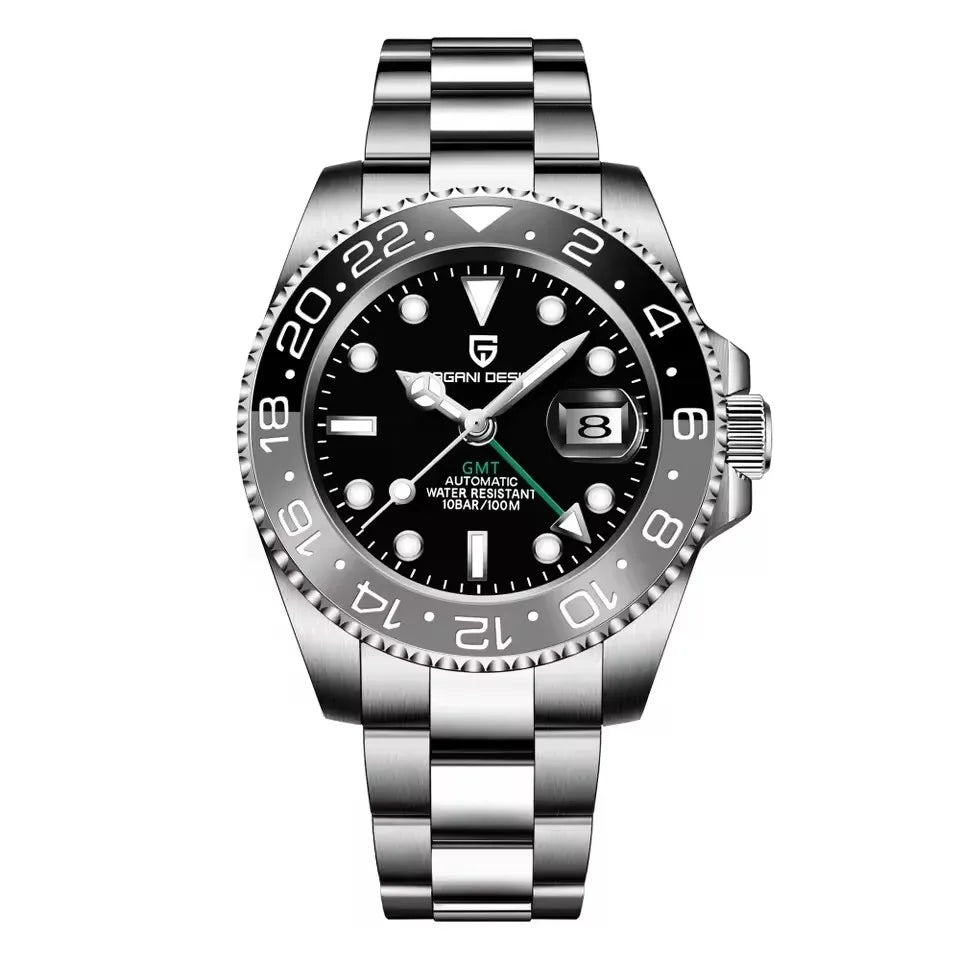 PAGANI DESIGN New V2 40MM GMT Men watch Mechanical Watches Luxury Automatic Sapphire Glass Waterproof Wrist Watches for men - EverythingWhatYouWant