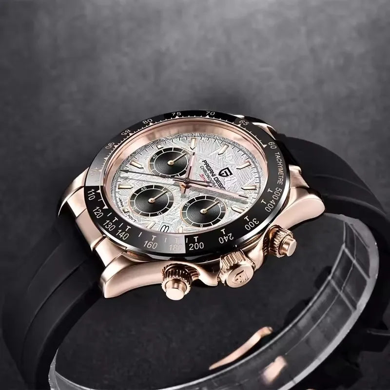 40mm New V2 PAGANI DESIGN Classic fashion Men Quartz Watches Sapphire Retro Chronograph Stainless Steel Waterproof Watch for Men - EverythingWhatYouWant