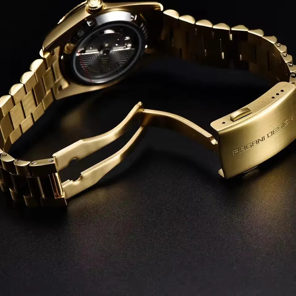 PAGANI DESIGN New Week Calendar Type Man watch ST16 Movt Waterproof Mechanical Watch 316L All Steel Luxury Luminous Men watch - EverythingWhatYouWant