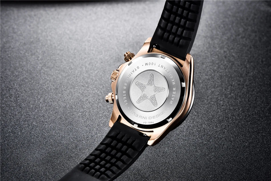 40mm New V2 PAGANI DESIGN Classic fashion Men Quartz Watches Sapphire Retro Chronograph Stainless Steel Waterproof Watch for Men - EverythingWhatYouWant