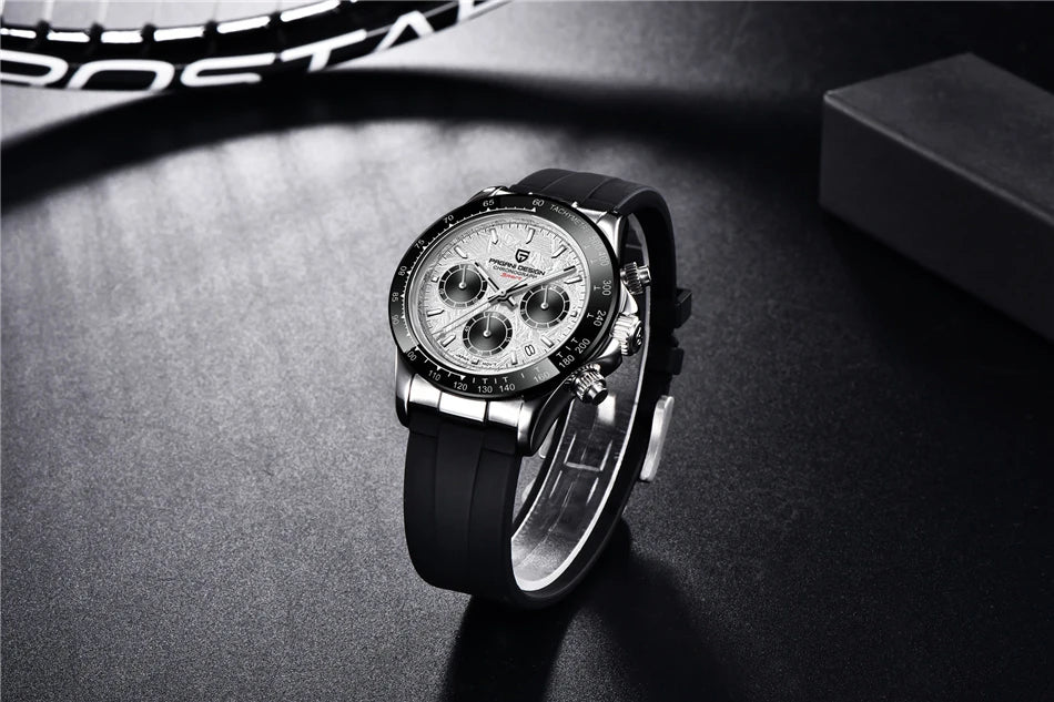 40mm New V2 PAGANI DESIGN Classic fashion Men Quartz Watches Sapphire Retro Chronograph Stainless Steel Waterproof Watch for Men - EverythingWhatYouWant