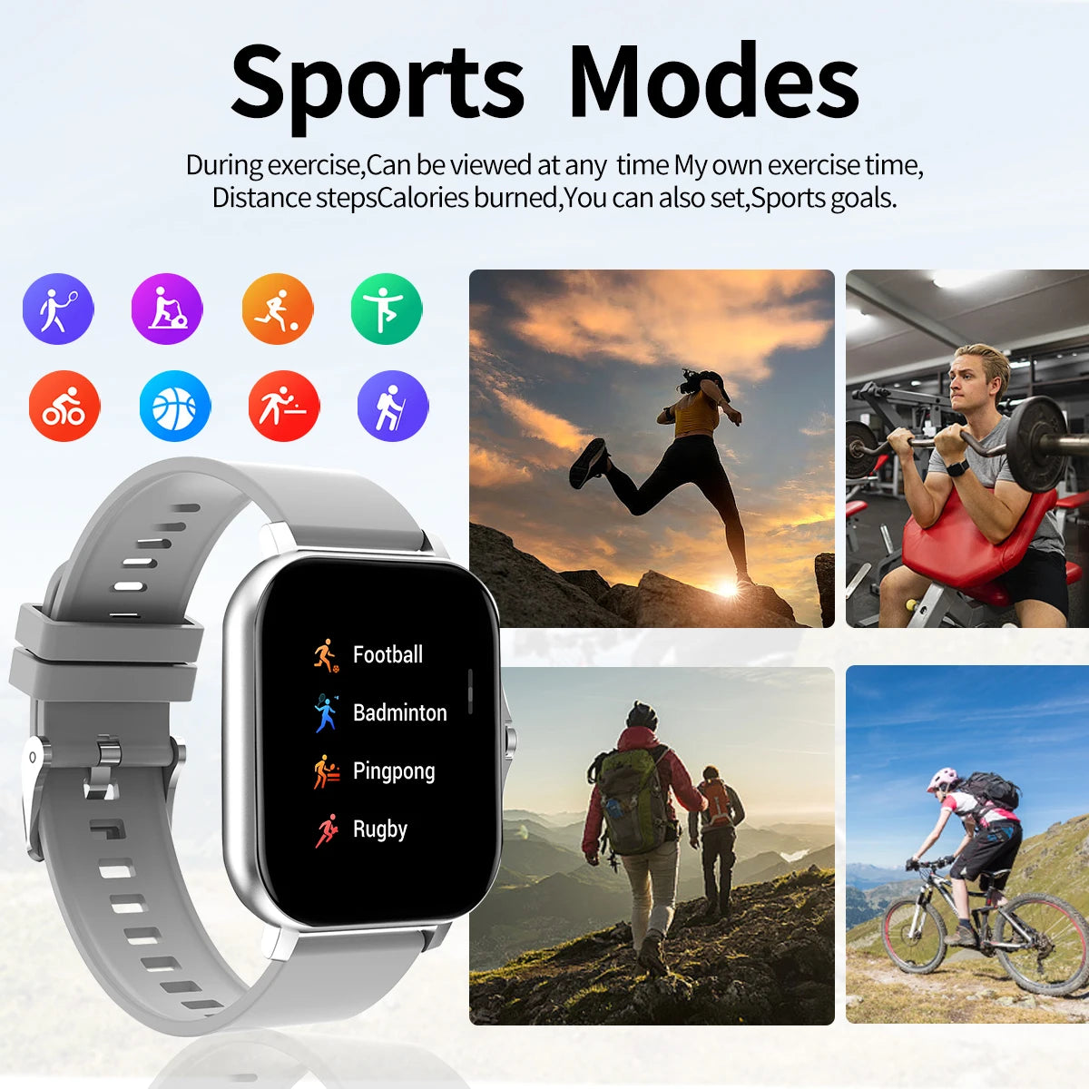 Hot Smart watch, multi-function sports smart watch, wireless call/wireless music, multiple APP message reminders - EverythingWhatYouWant