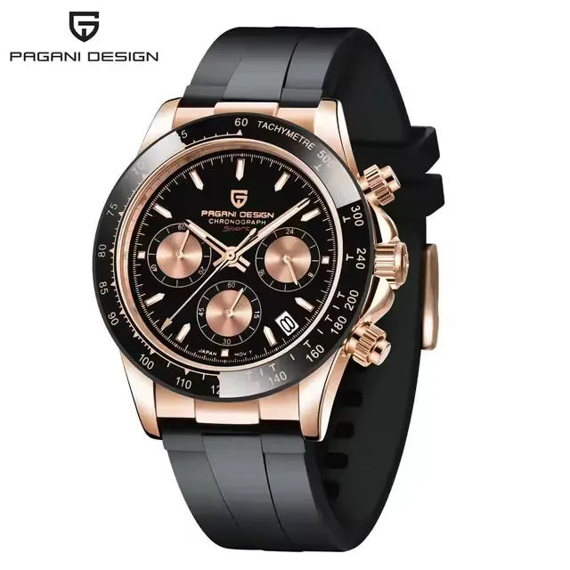 40mm New V2 PAGANI DESIGN Classic fashion Men Quartz Watches Sapphire Retro Chronograph Stainless Steel Waterproof Watch for Men - EverythingWhatYouWant