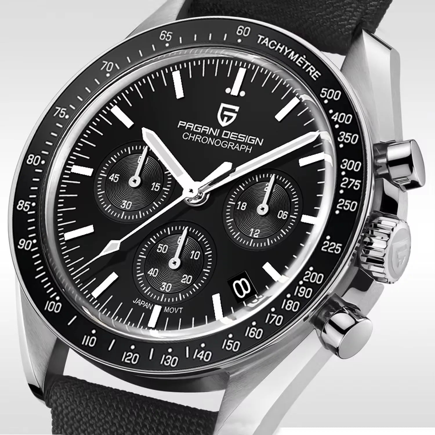 2026 New PAGANI DESIGN V6 Moon Men's Watcher Chronograph Quartz Watch Men Luxury AR Sapphire Ceramic Bezel Waterproof Luminous - EverythingWhatYouWant