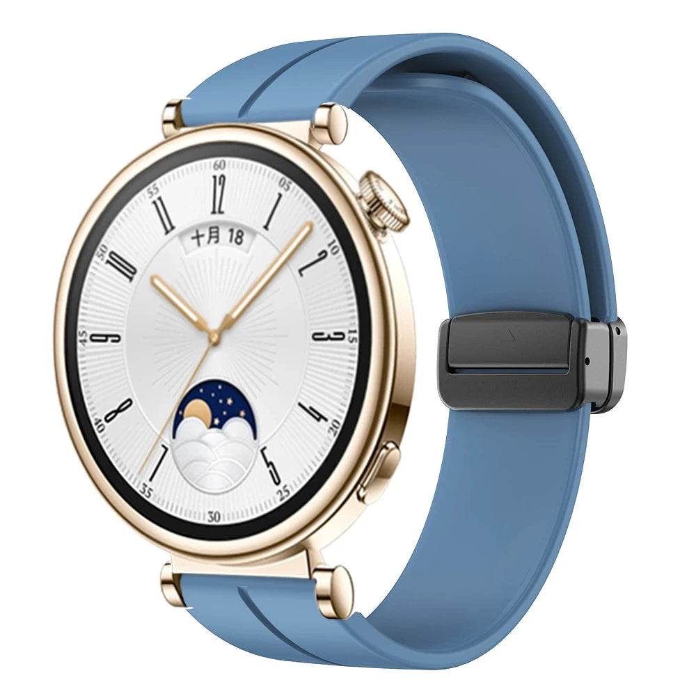 18mm Magnetic Buckle Strap For huawei watch gt 4 41mm Replacement Wristband Sport Silicone belt correa bracelet watch gt4 band - EverythingWhatYouWant