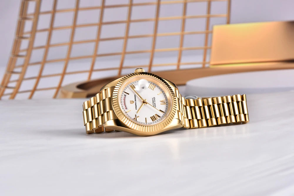 PAGANI DESIGN New Week Calendar Type Man watch ST16 Movt Waterproof Mechanical Watch 316L All Steel Luxury Luminous Men watch - EverythingWhatYouWant