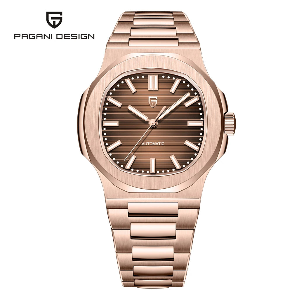 PAGANI DESIGN Top Luxury Automatic Watch For Men Mechanical Watches Men Sports Waterproof Sapphire Stainless Steel Reloj Hombre - EverythingWhatYouWant