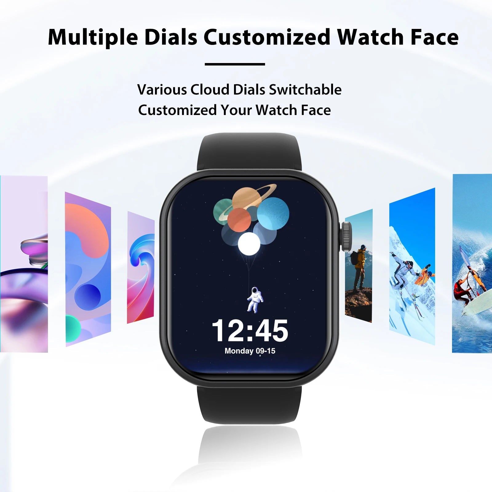HOT Smartwatch full touch screen, answer and make calls, message reminders, custom watch face wallpaper and other functions - EverythingWhatYouWant